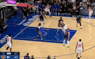 又是你！森林狼95-100负尼克斯，戈贝尔单节7次“下饭”操作